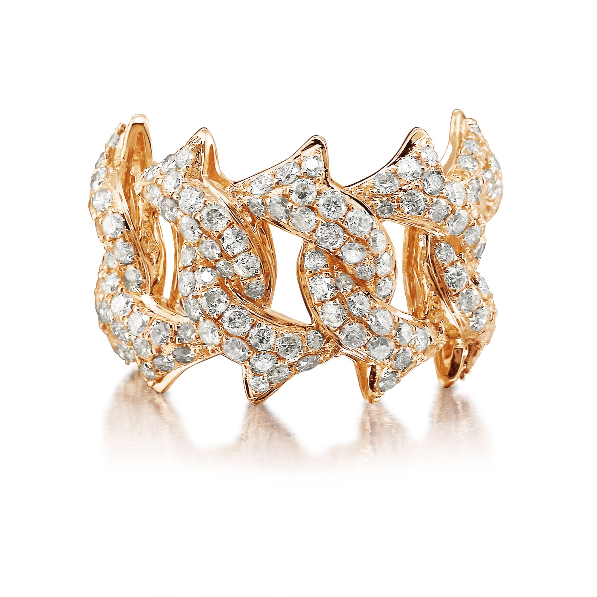 SPIKED CUBAN RING