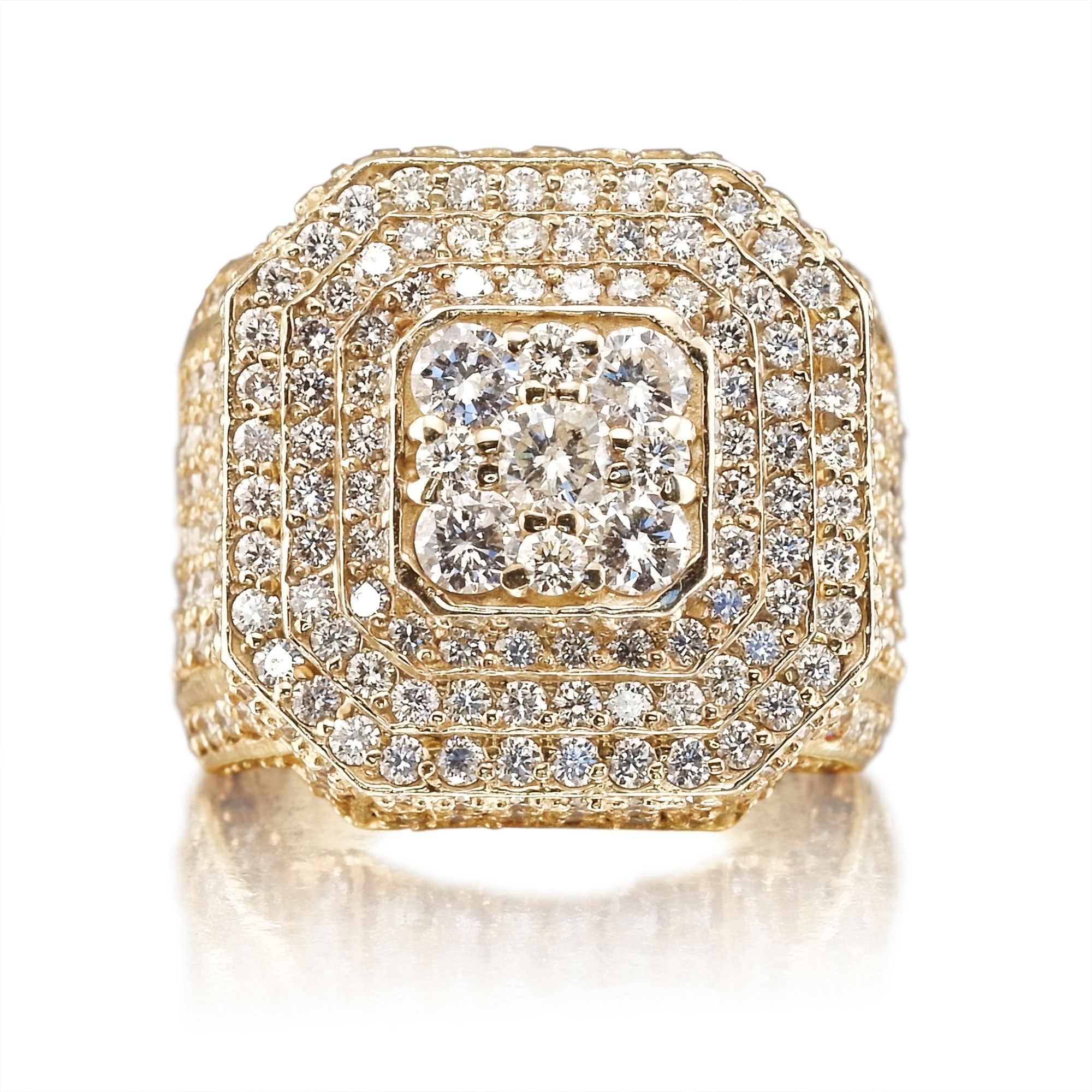 DIAMOND CLUSTER STACK RING