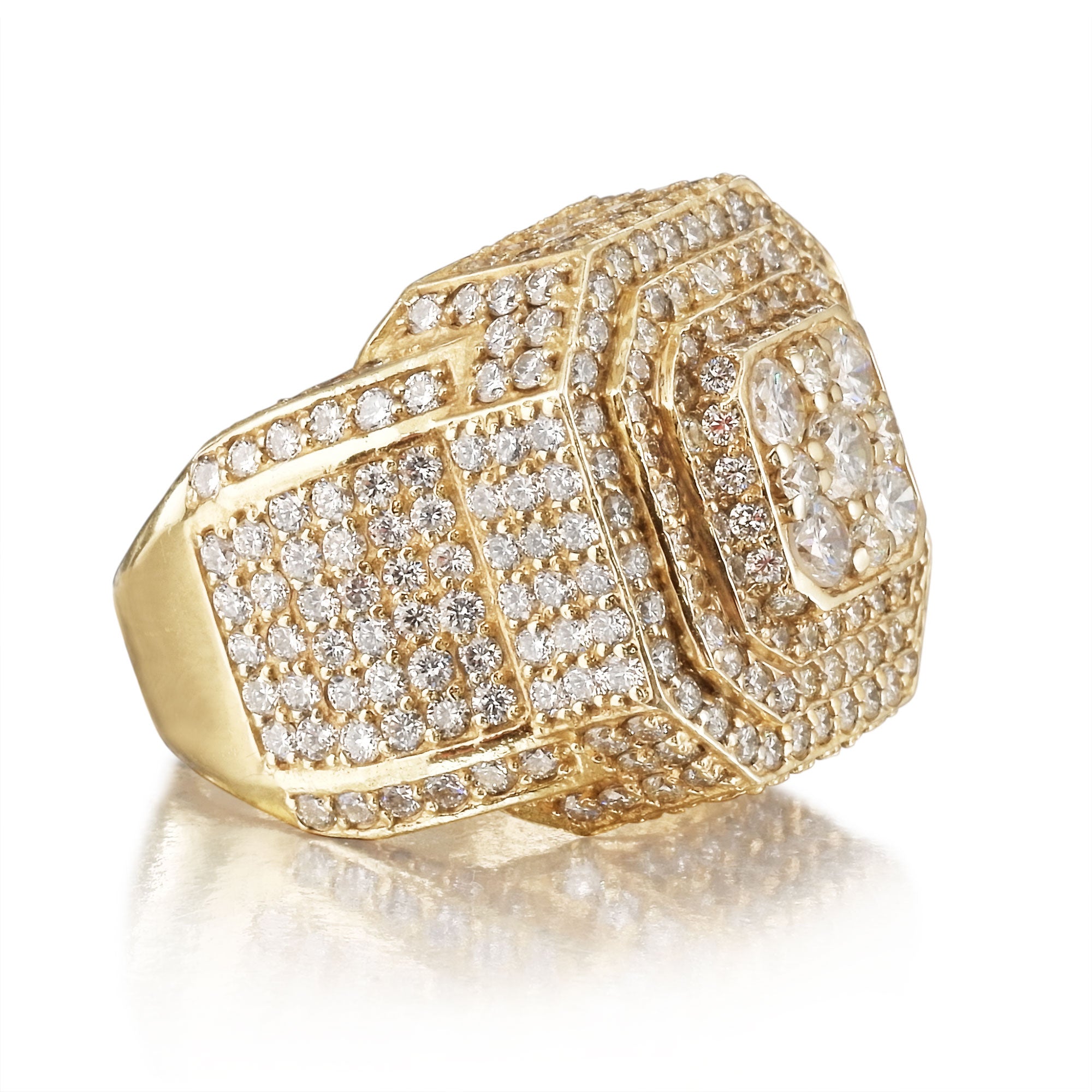 DIAMOND CLUSTER STACK RING