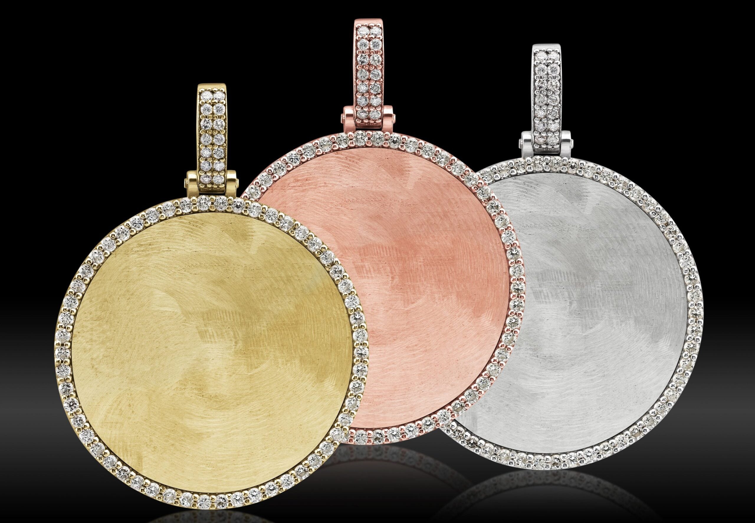10K DIAMOND PICTURE PENDANTS